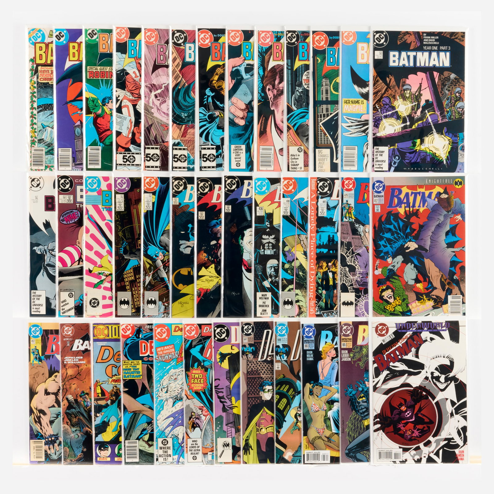 38 DC Comics Batman and Detective Comics Group: 38 DC Comics Batman and Detective Comics Group USA, 20th Century Group includes: DC Comics Batman #309, #315, #316 (Grades range 4.0-6.0), #384, #389, #390 (Grades range 5.0-7.0), #394, #395, #397