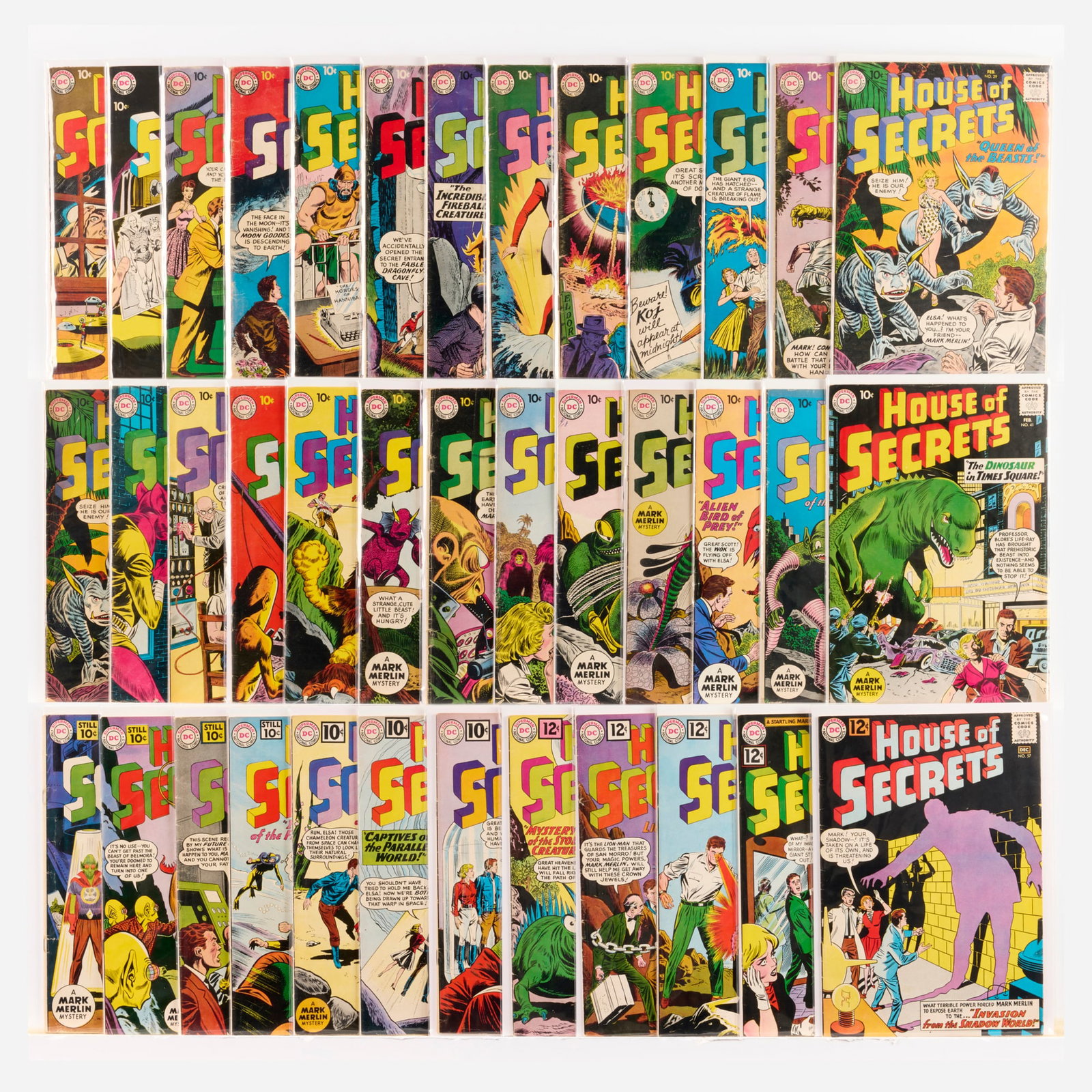 38 DC Comics House of Secrets #14-#57 Group: 38 DC Comics House of Secrets #14-#57 Group USA, 20th Century Group includes: DC Comics House of Secrets #13 (3.0-4.0 staple added), #15 (5.0-6.0), #16 (3.0-5.0), #17 (2.0 water damage), #18-#21