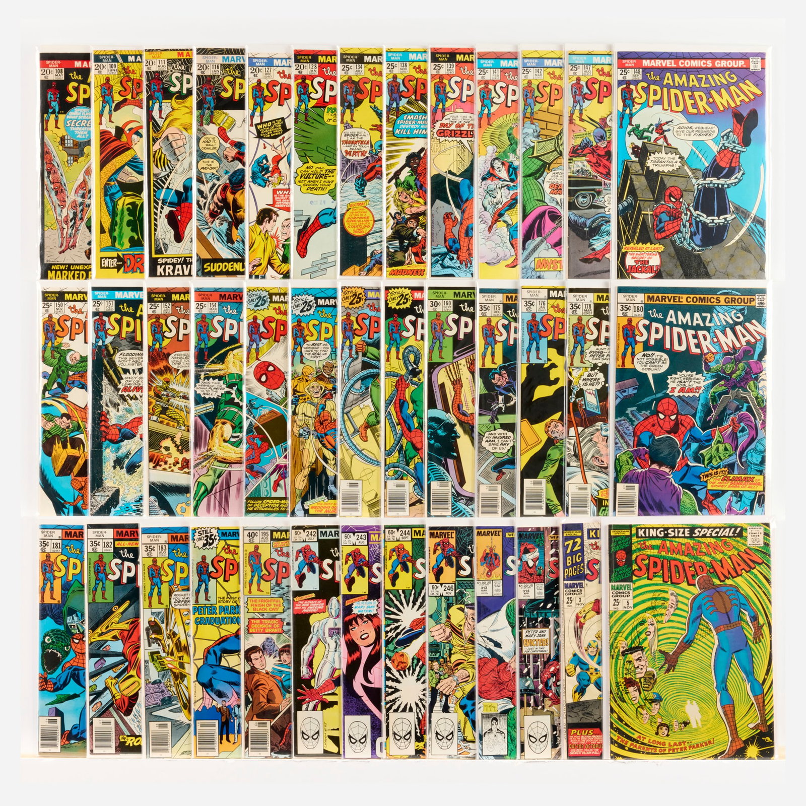 39 Marvel Comics Amazing Spider-Man #108-#214 Group (1 of 1)