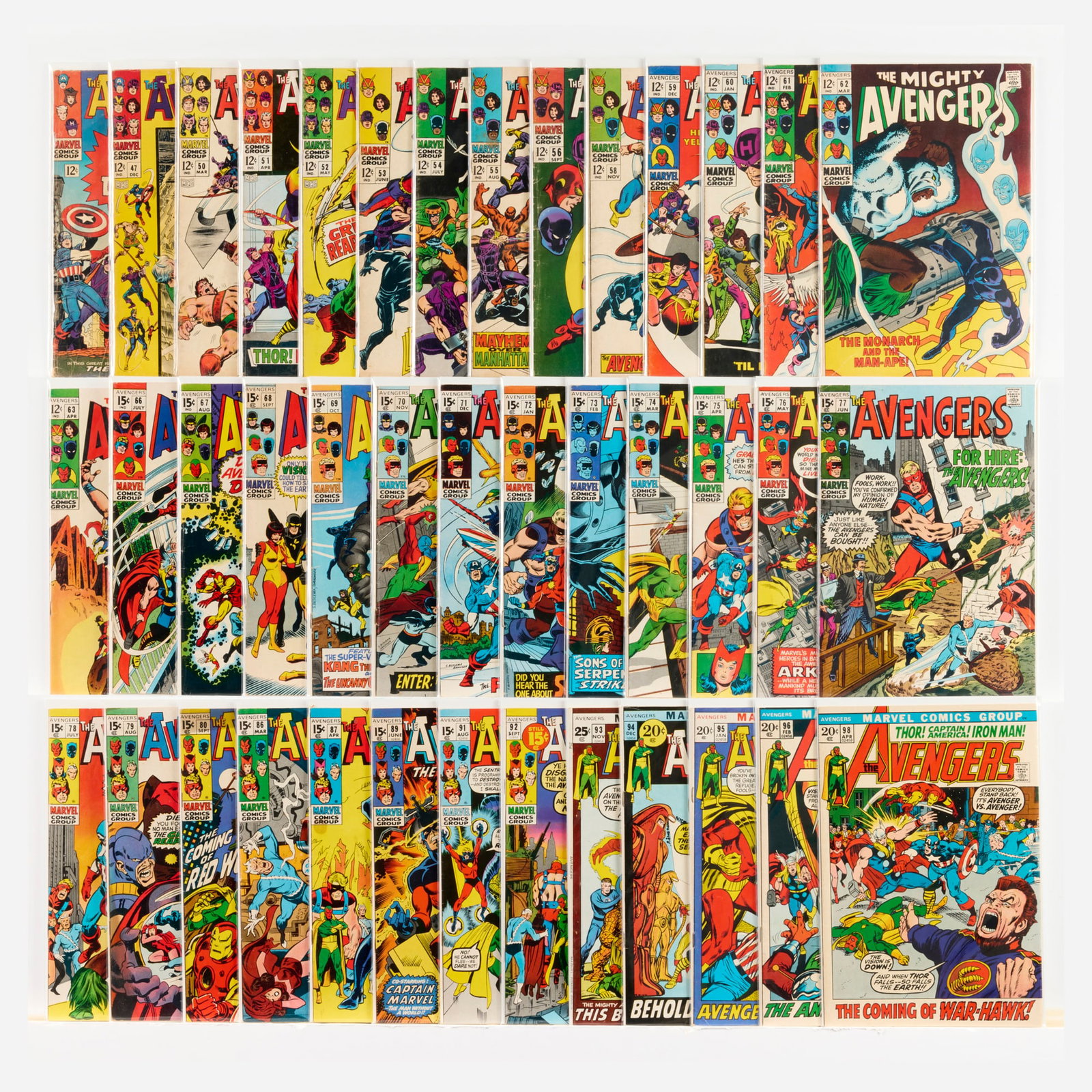 40 Marvel Comics Avengers #25-#98 Group (1 of 1)
