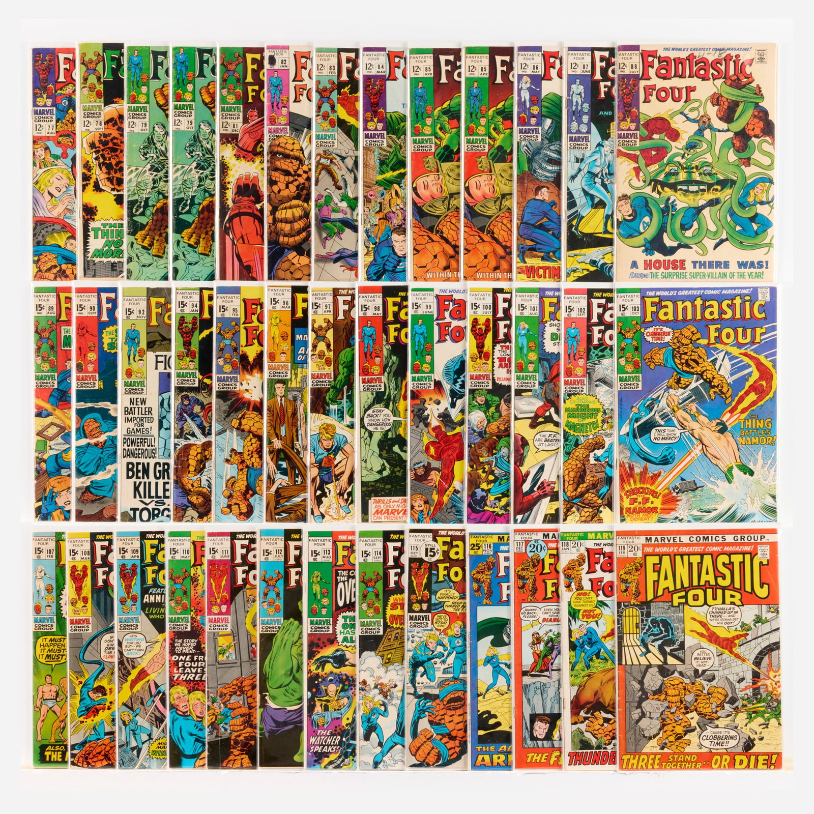 39 Marvel Comics Fantastic Four #77-#119 Group (1 of 1)