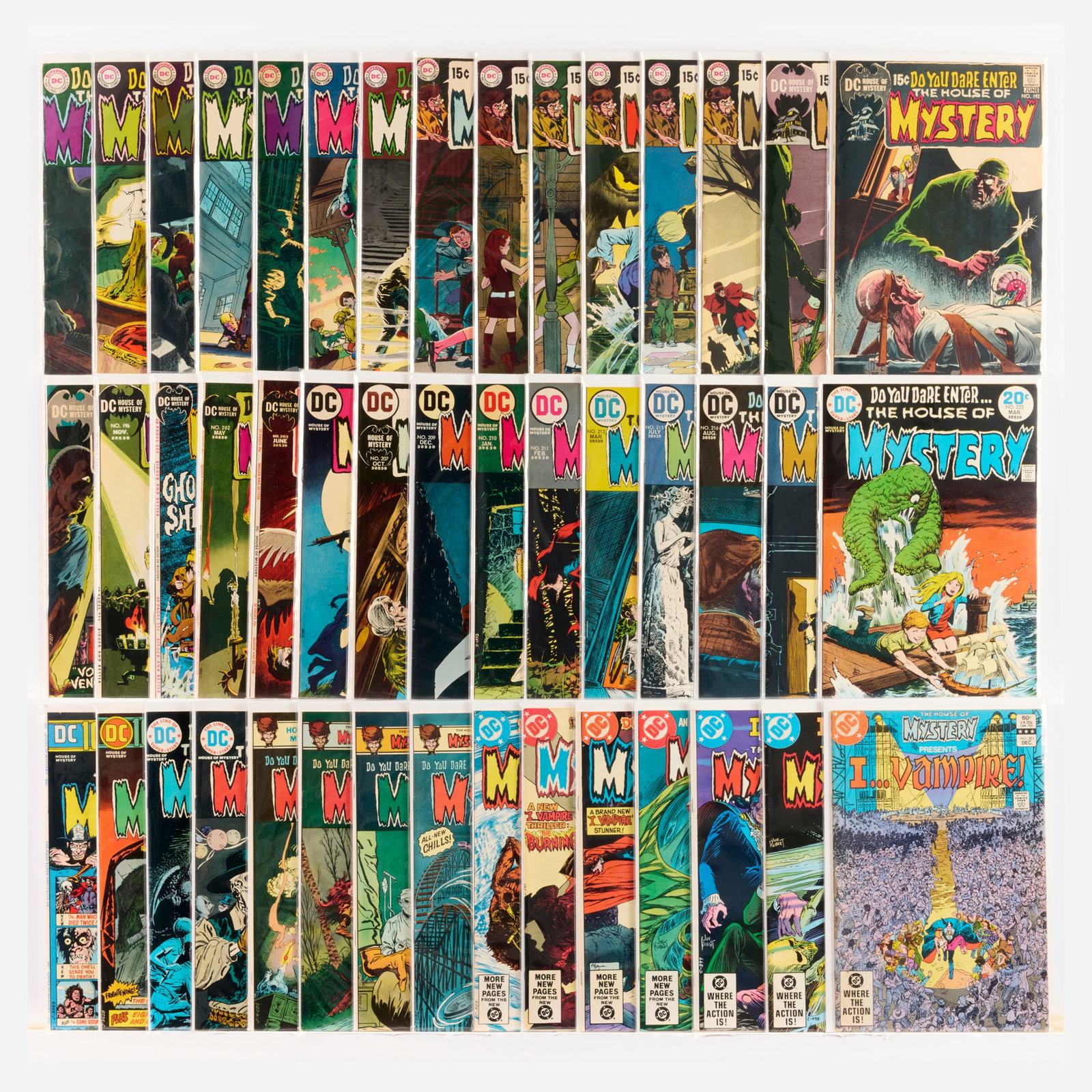 45 DC Comics House of Mystery #175-#311 Group: 45 DC Comics House of Mystery #175-#311 Group USA, 20th Century Group includes: DC Comics House of Mystery #175, $176 (Grades range 4.0-5.0), #177-#179 (Grades range 5.0-7.0), #180-#184 (Grades range