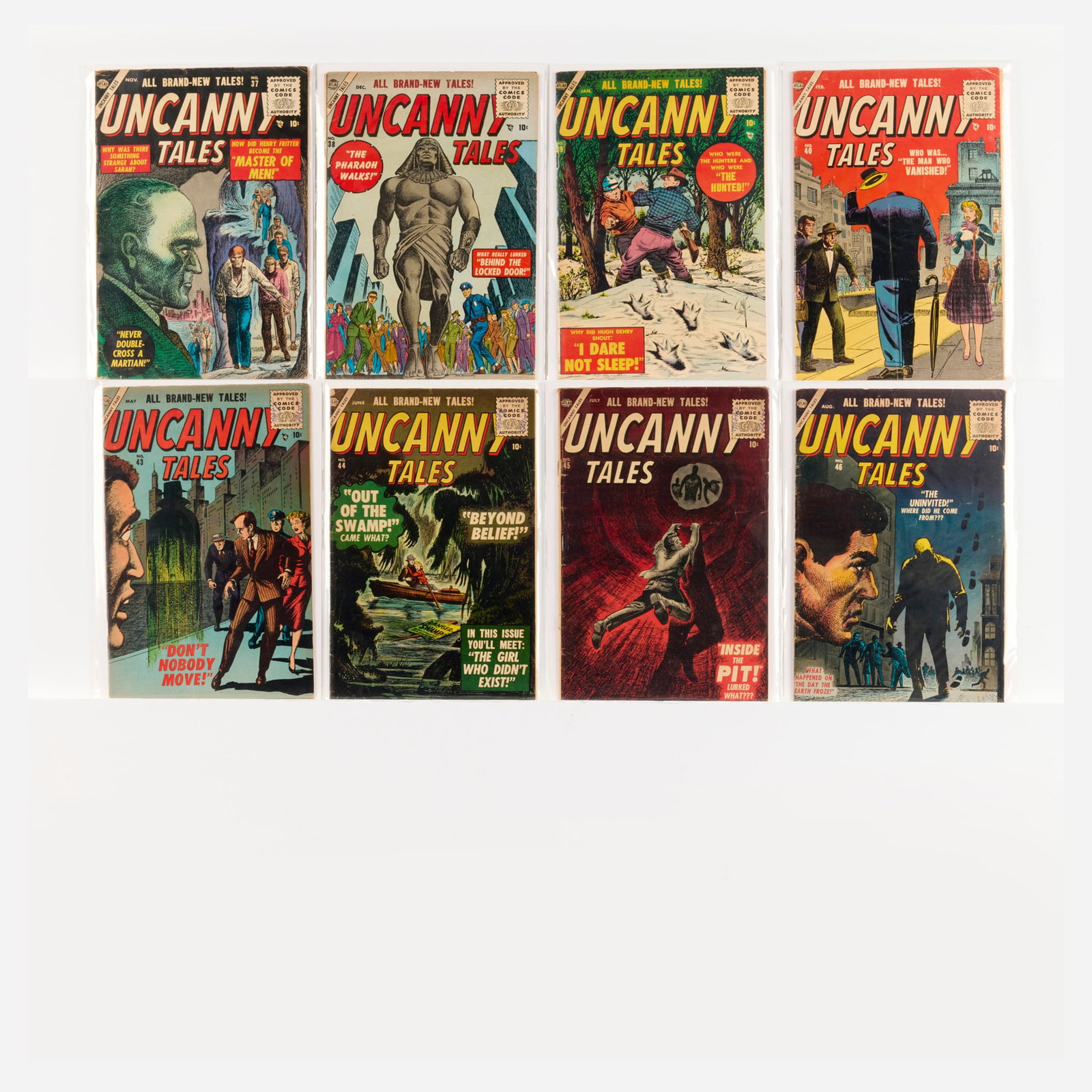 8 Atlas Comics Uncanny Tales #37-#46 Group (1 of 1)
