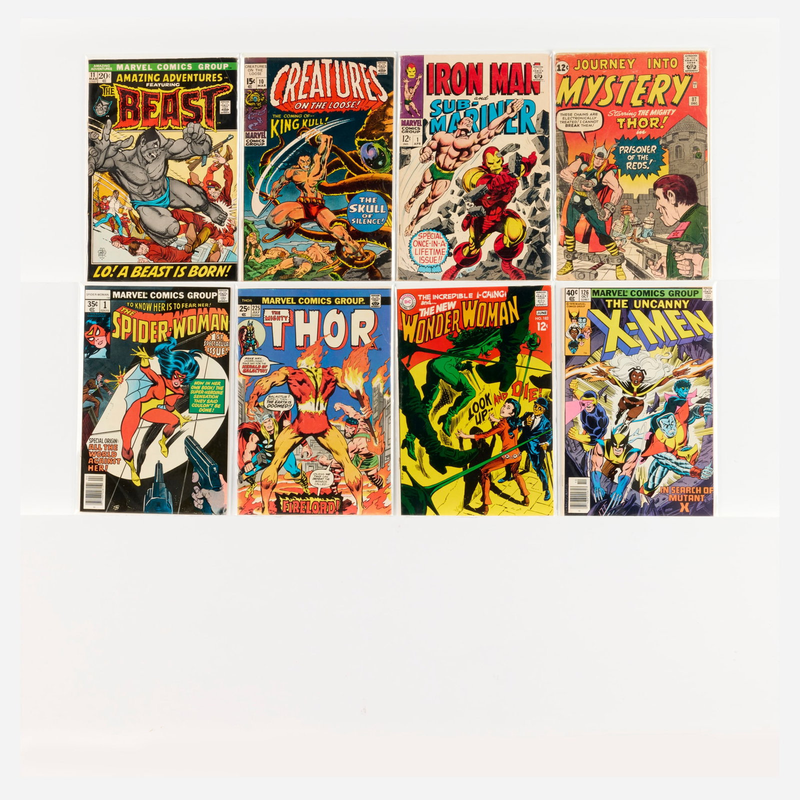 8 DC and Marvel Comics Mixed Title Key Issue Group (1 of 1)