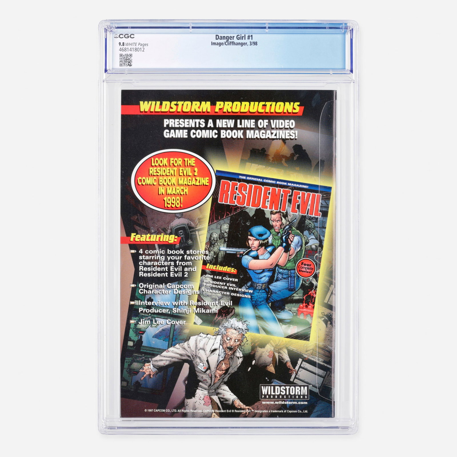 Image/Cliffhanger Danger Girl #1 CGC 9.8 (1 of 1)