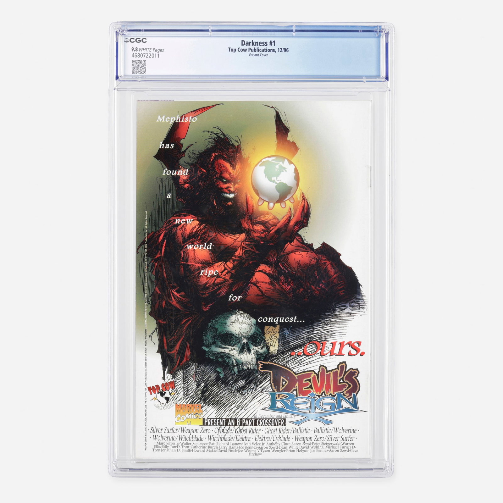 Top Cow Publications Darkness #1 CGC 9.8 Variant Cover (1 of 1)