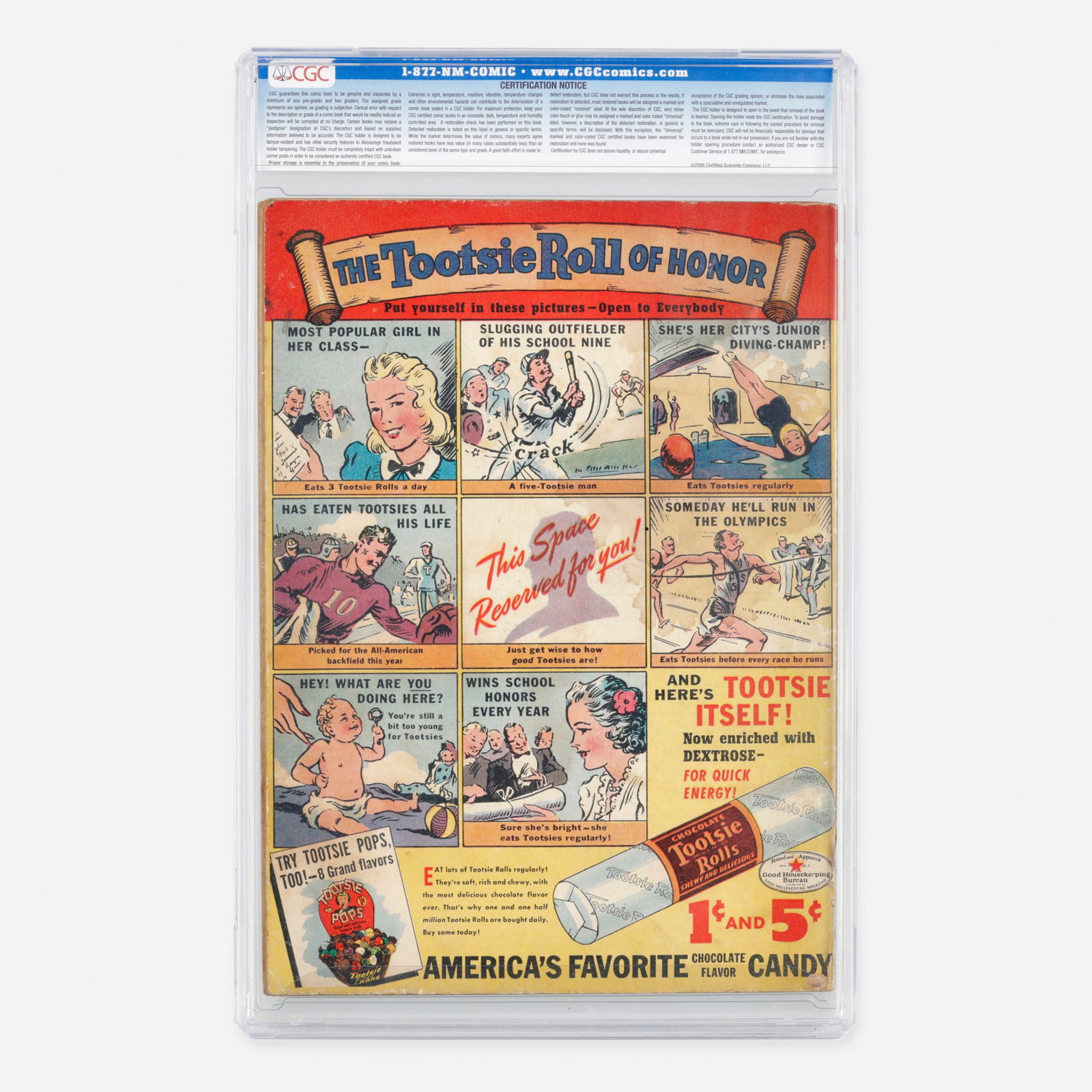 United Features Syndicate Single Series #20 CGC 3.5 (1 of 1)
