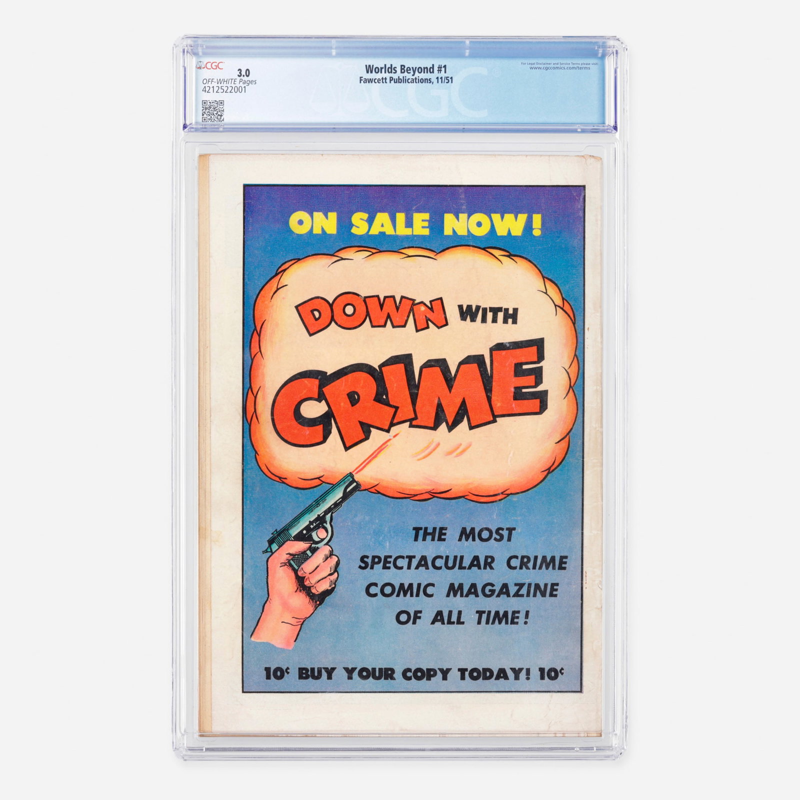 Fawcett Publications Worlds Beyond #1 CGC 3.0 (1 of 1)