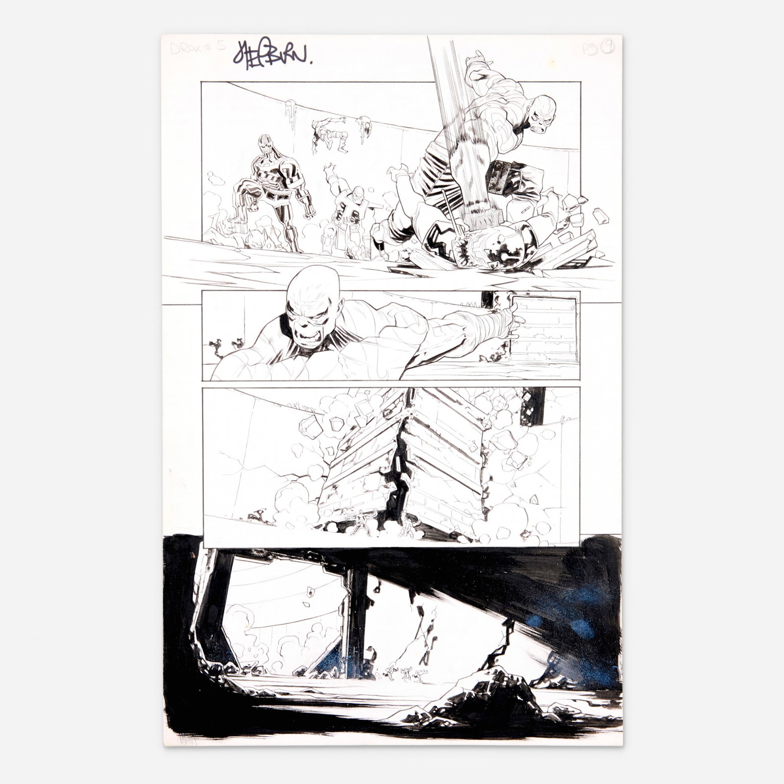 Scott Hepburn, Drax #5 Story Page 9 Original Art (Marvel Comics, 2016) (1 of 1)