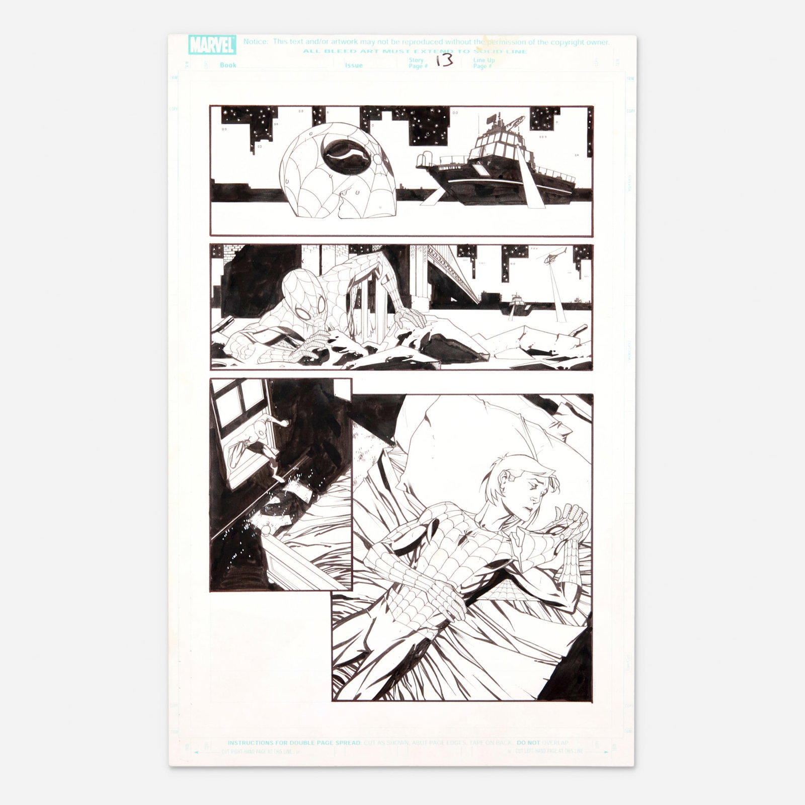 Joseph Dodd and Derec Aucoin, Marvel Age Spider-Man #12 Story page 13 Original Art (1 of 1)