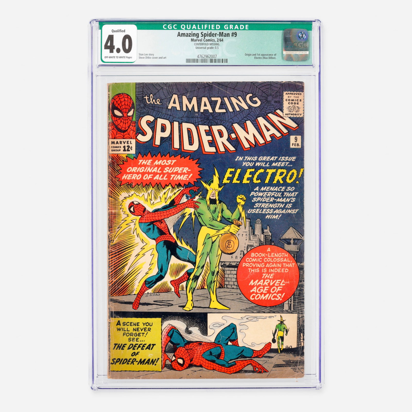 Marvel Comics Amazing Spider-Man #9 CGC 4.0 Qualified (1 of 2)