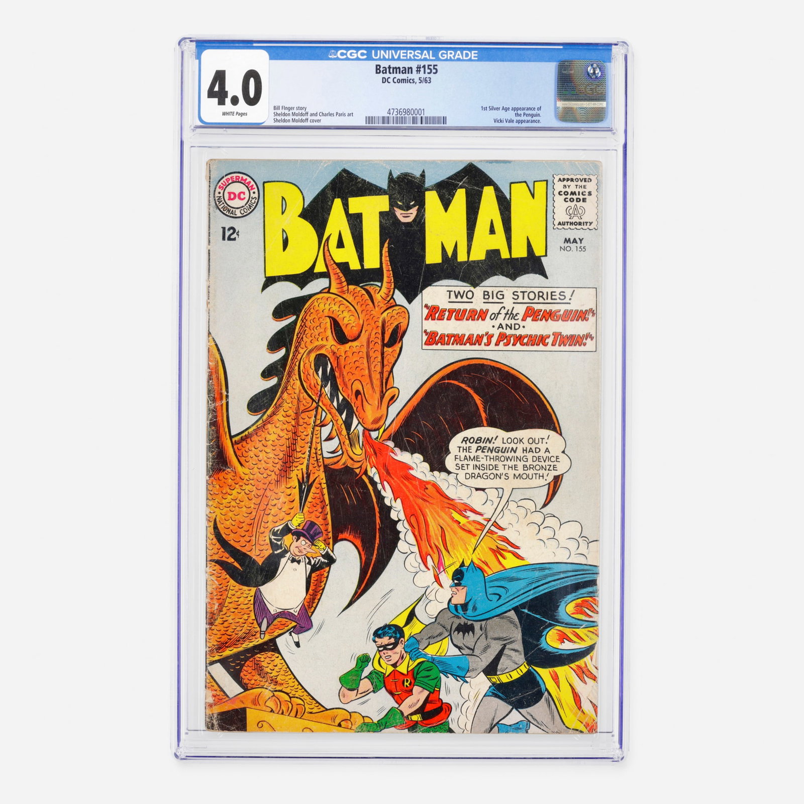 DC Comics Batman #155 CGC 4.0 (1 of 2)