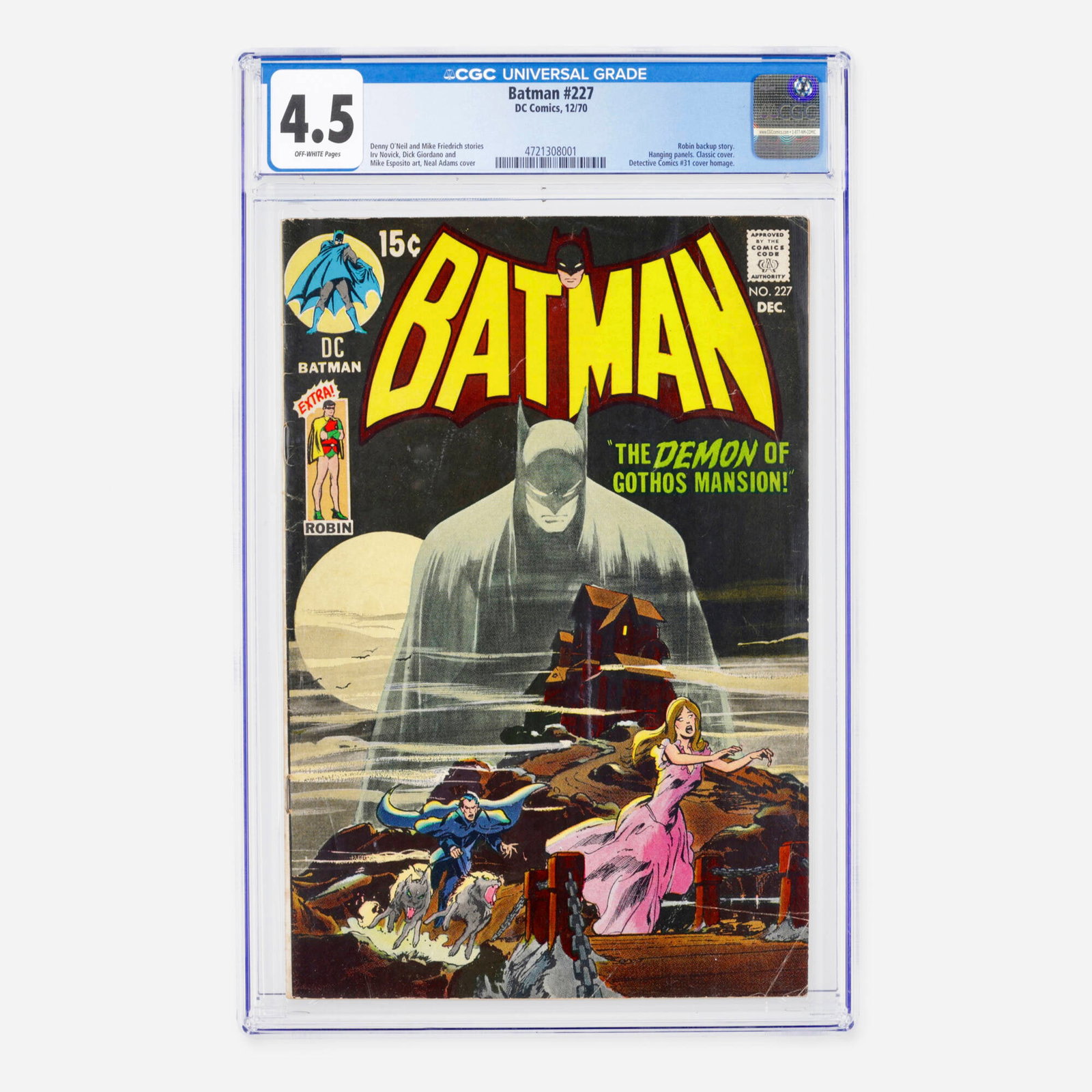 DC Comics Batman #227 CGC 4.5 (1 of 2)