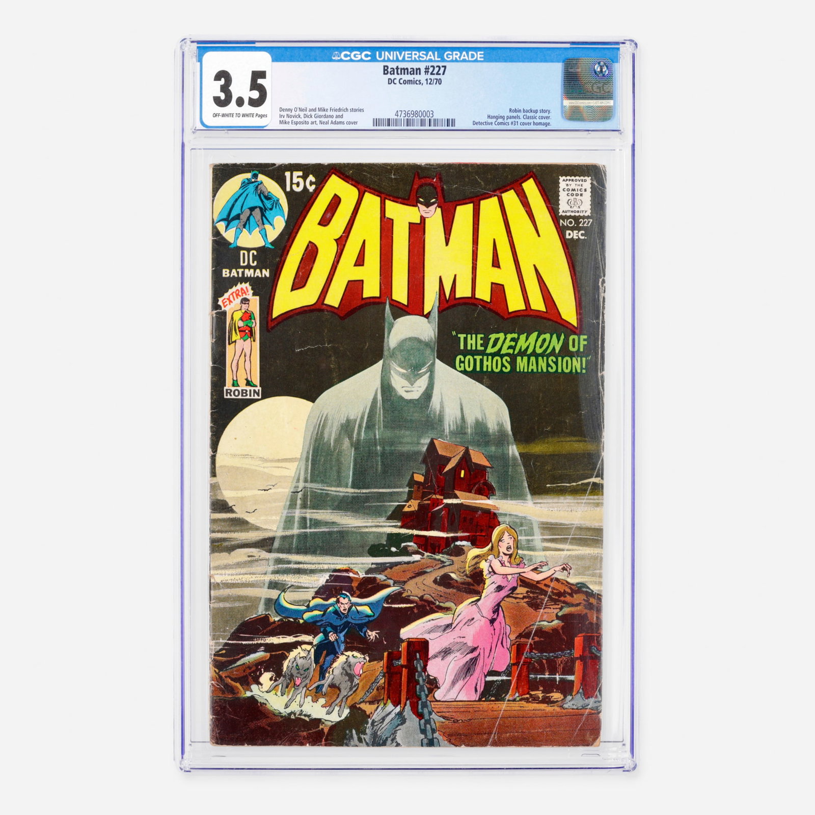 DC Comics Batman #227 CGC 3.5 (1 of 2)