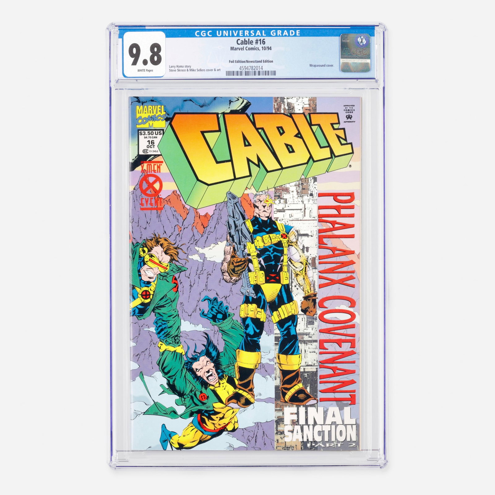 Marvel Comics Cable #16 CGC 9.8 Foil Edition Newsstand (1 of 2)