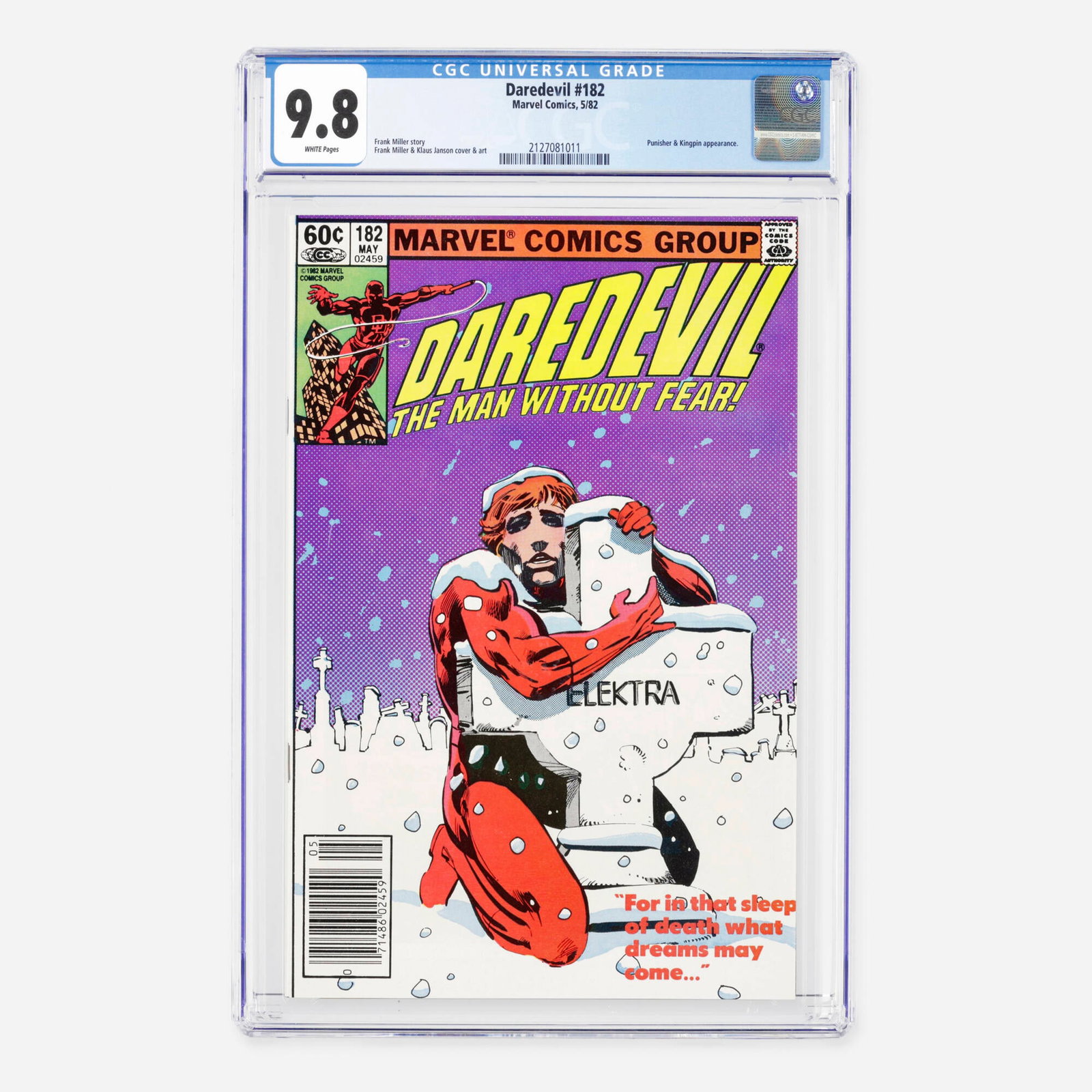 Marvel Comics Daredevil #182 CGC 9.8 Newsstand (1 of 2)