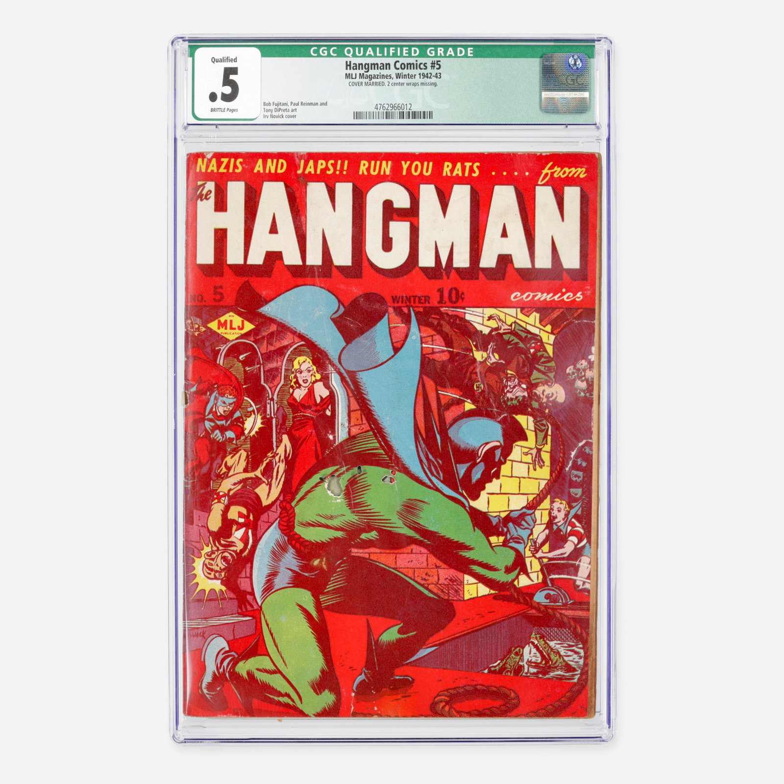 MLJ Magazines Hangman Comics #5 CGC 0.5 Qualified (1 of 2)