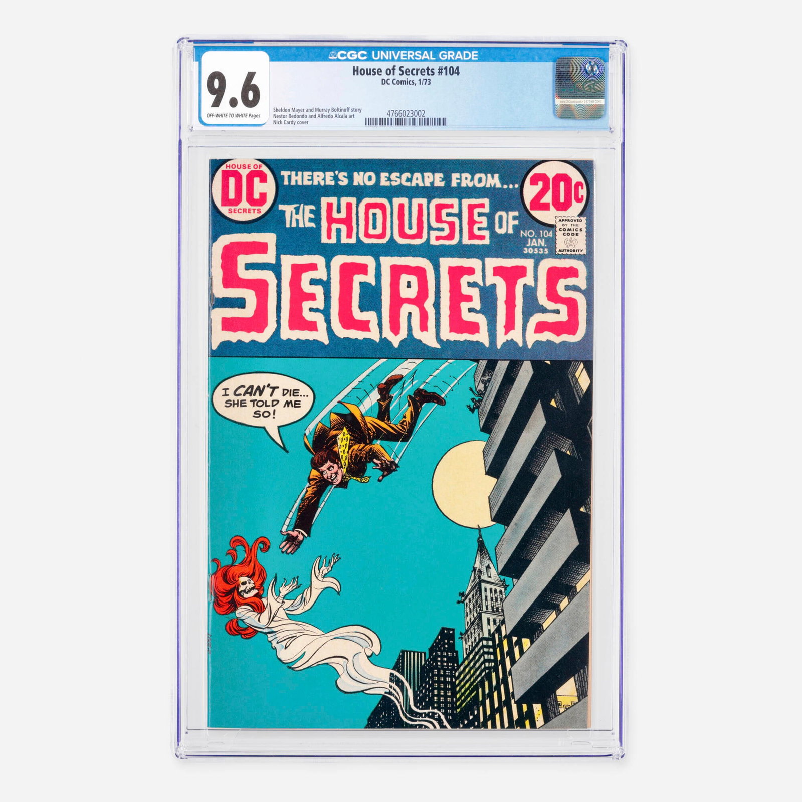 DC Comics House of Secrets #104 CGC 9.6: DC Comics House of Secrets #104 CGC 9.6 USA, 1973 This Bronze Age horror anthology issue features compelling stories penned by Sheldon Mayer and Murray Boltinoff, with intricate interior art by