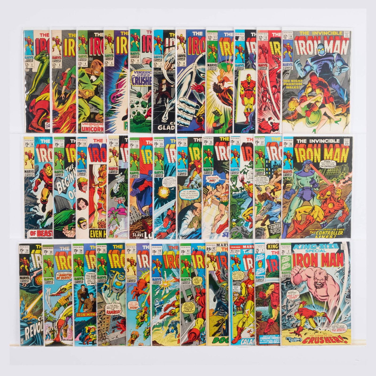 33 Marvel Comics Iron Man #2-#43 Group (1 of 2)