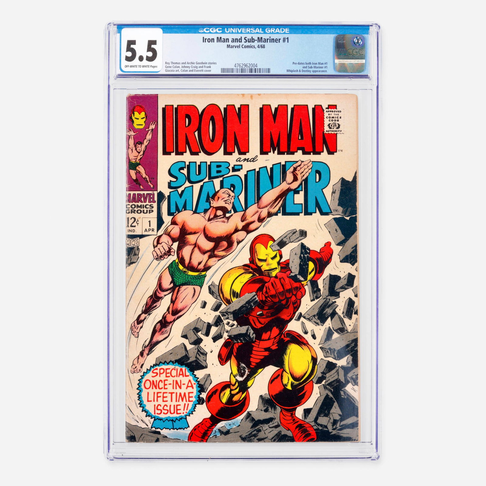 Marvel Comics Iron Man and Sub-Mariner #1 CGC 5.5 (1 of 2)