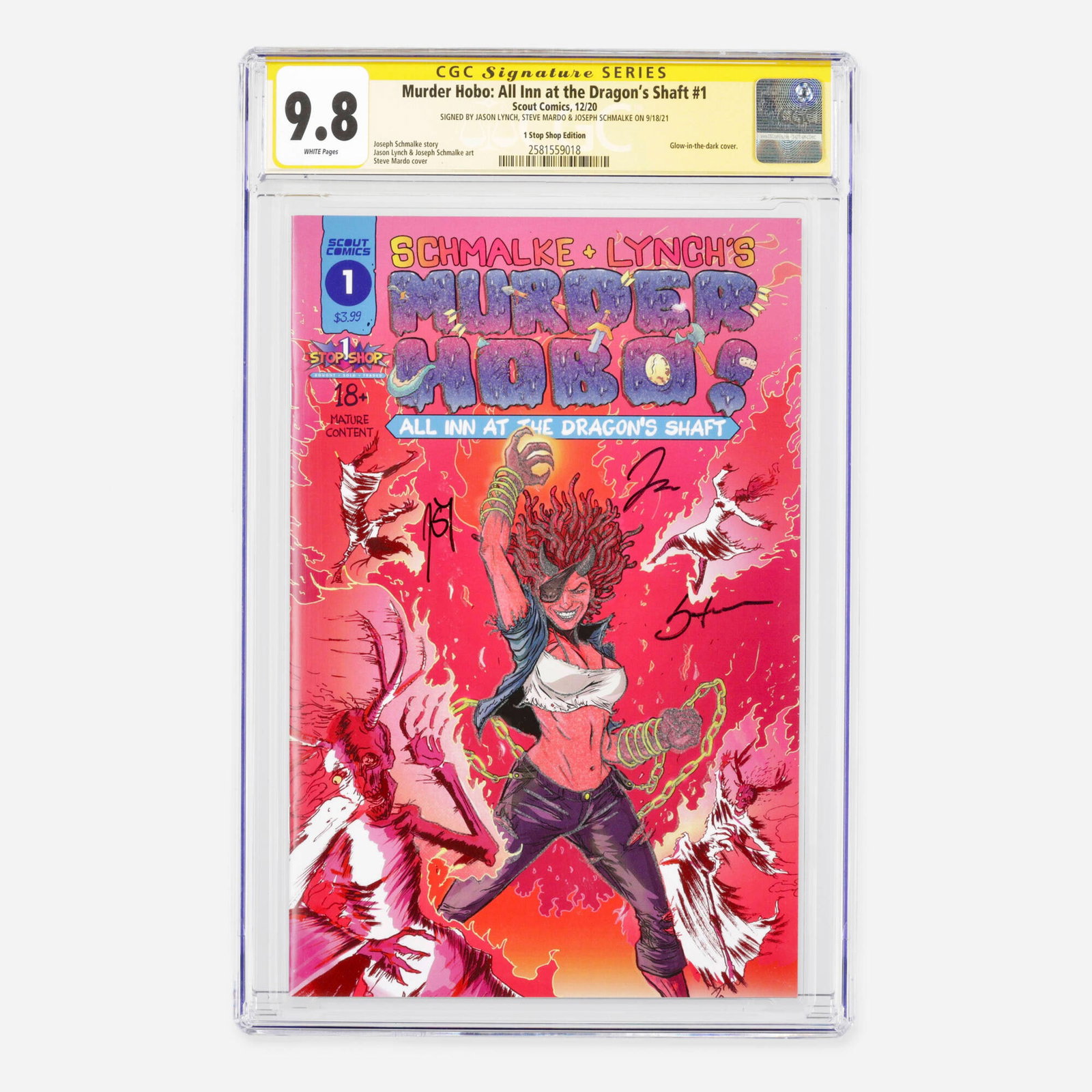 Scout Comics Murder Hobo: All Inn at the Dragon's Shaft #1 CGC 9.8 1 Stop Shop Edition Signature (1 of 2)