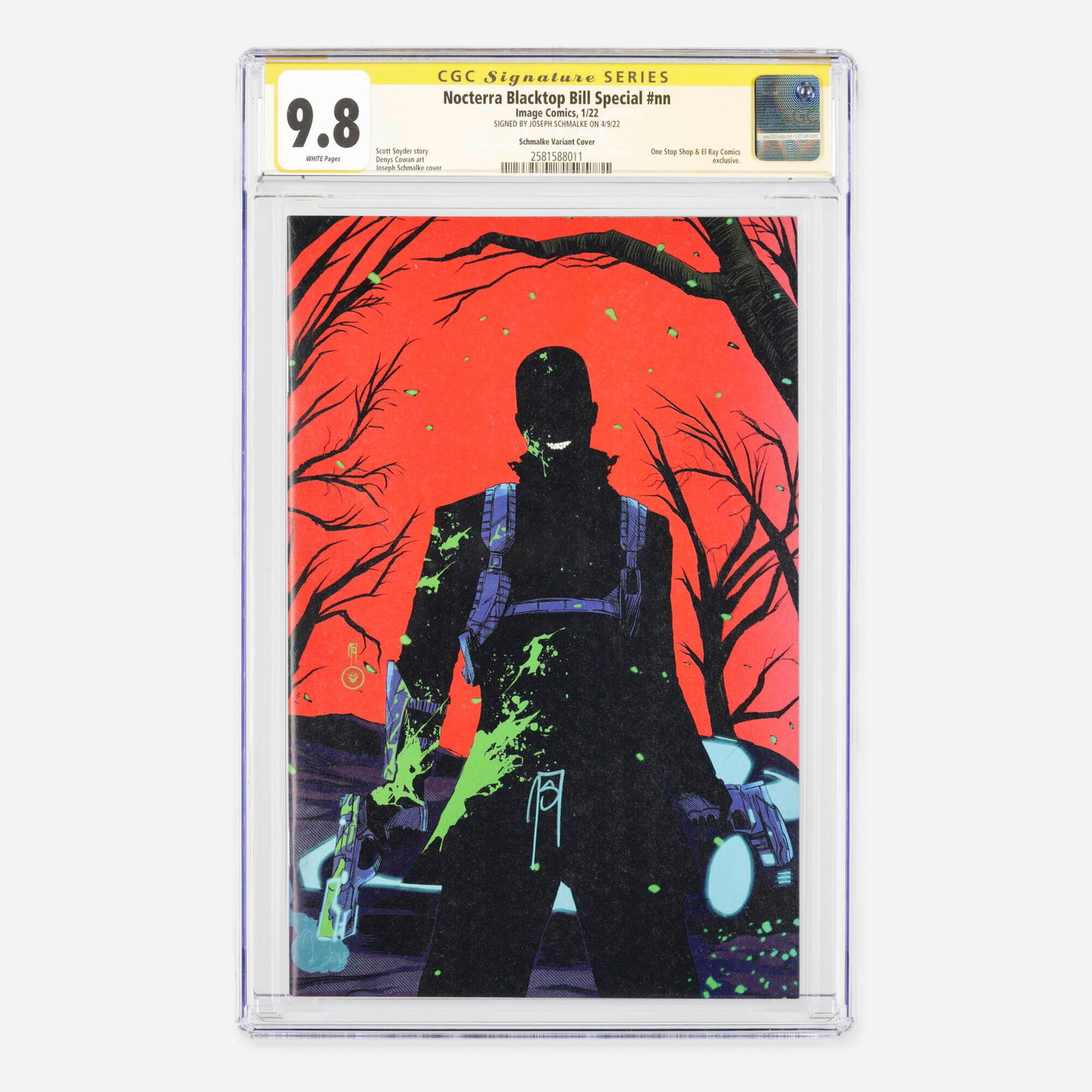 Image Comics Nocterra Blacktop Bill Special #nn CGC 9.8 Schmalke Variant Cover Signature (1 of 2)