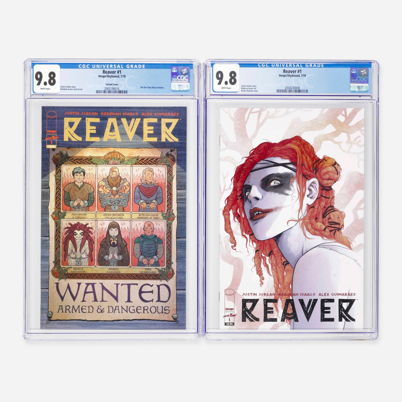 2 Image/Skybound Reaver #1 and #1 Variant Cover CGC 9.8 Group (1 of 2)