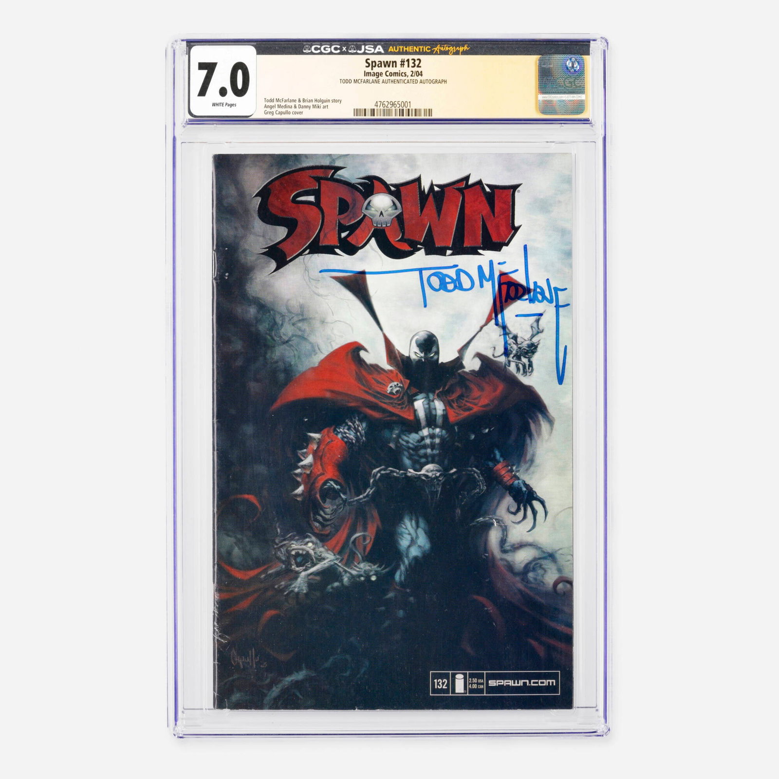 Image Comics Spawn #132 CGC 7.0 JSA Todd McFarlane (1 of 2)