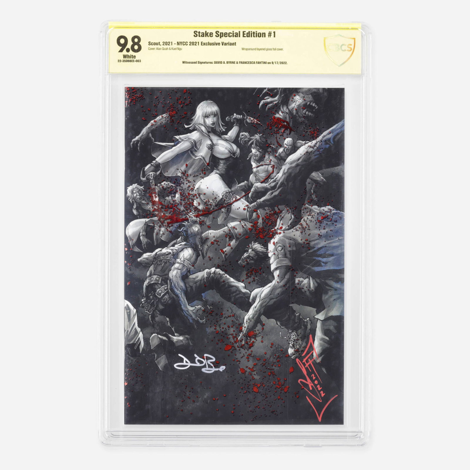 Scout Comics Stake Special Edition #1 NYCC 2021 Exclusive Variant CBCS 9.8 Signed (1 of 2)