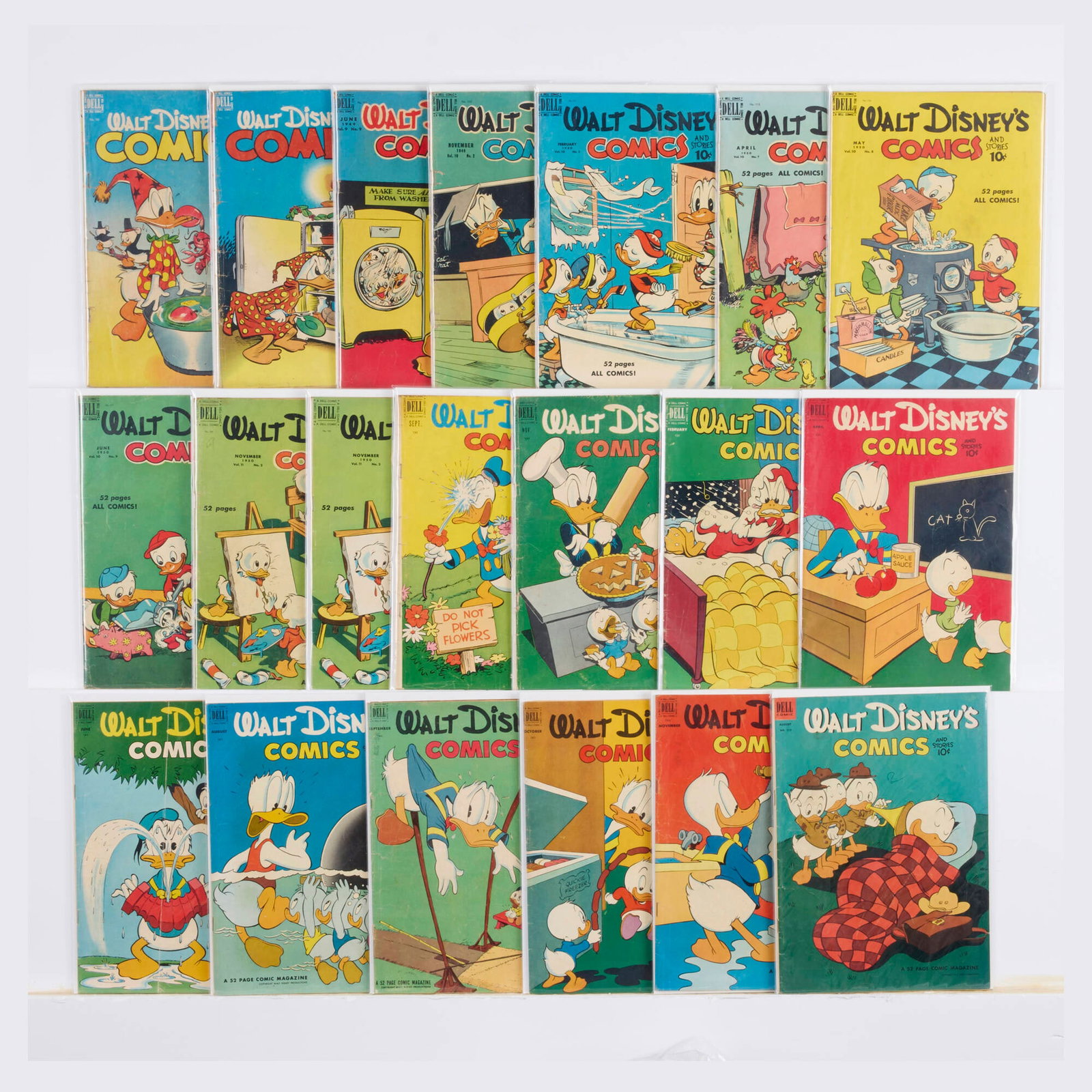 20 Dell Publishing Walt Disney's Comics and Stories V9 #2-V13 #11 Group (1 of 1)