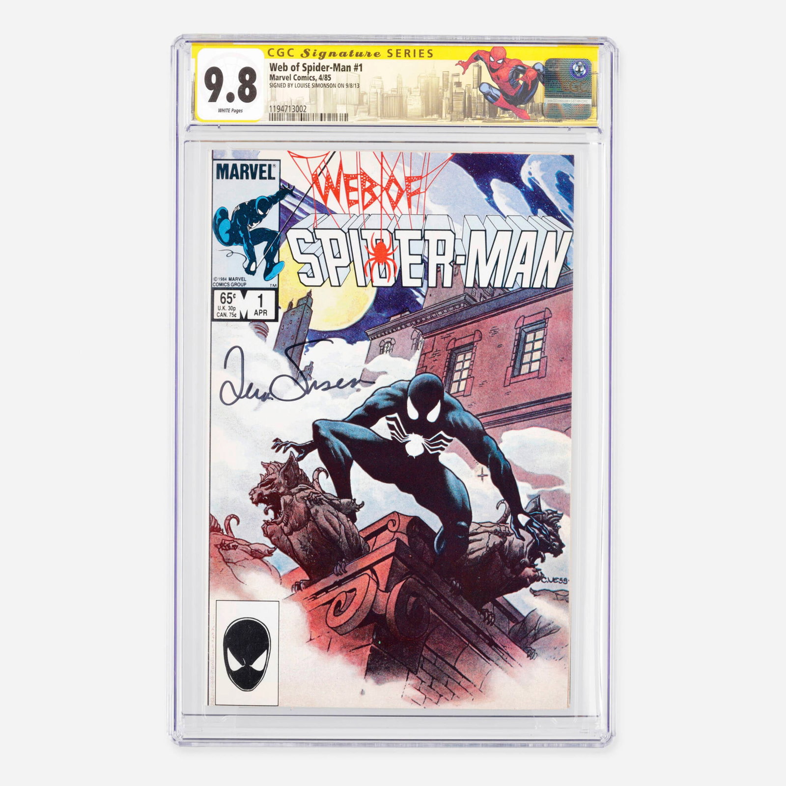 Marvel Comics Web of Spider-Man #1 CGC 9.8 Signature Series Louise Simonson (1 of 2)