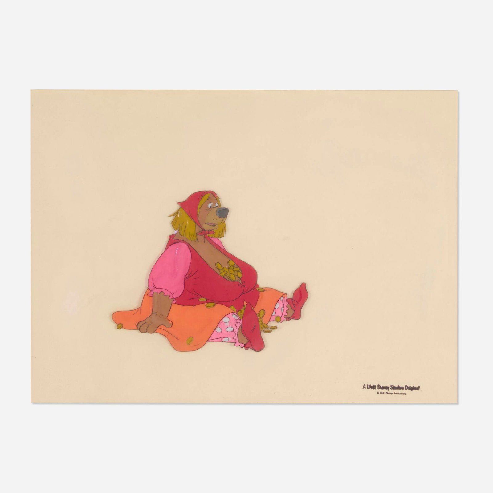Robin Hood "Little John" Original Animation Cel (Walt Disney): Robin Hood "Little John" Original Animation Cel (Walt Disney) celluloid painting sight: 11 h x 14.875 w in (28 x 38 cm) This work will ship from Millville, Massachusetts.