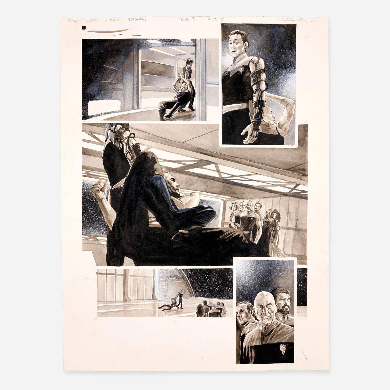 J.K. Woodward, Star Trek: The Next Generation: Mirror Broken #3 Story Page 17 (1 of 1)