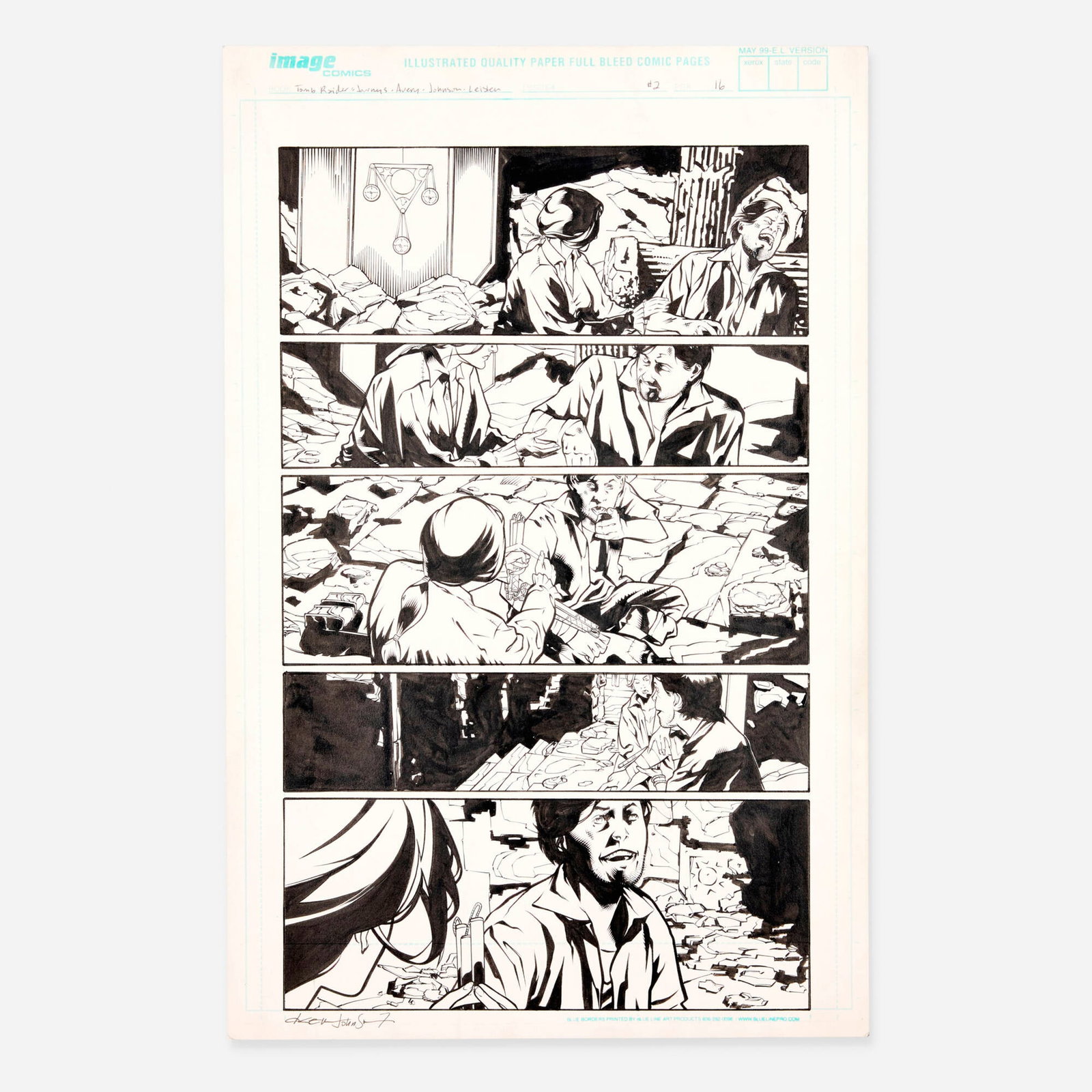 Drew Johnson and Jay Leisten, Tomb Raider: Journeys #2 Story Page 16 (Image Comics, 2002) (1 of 1)