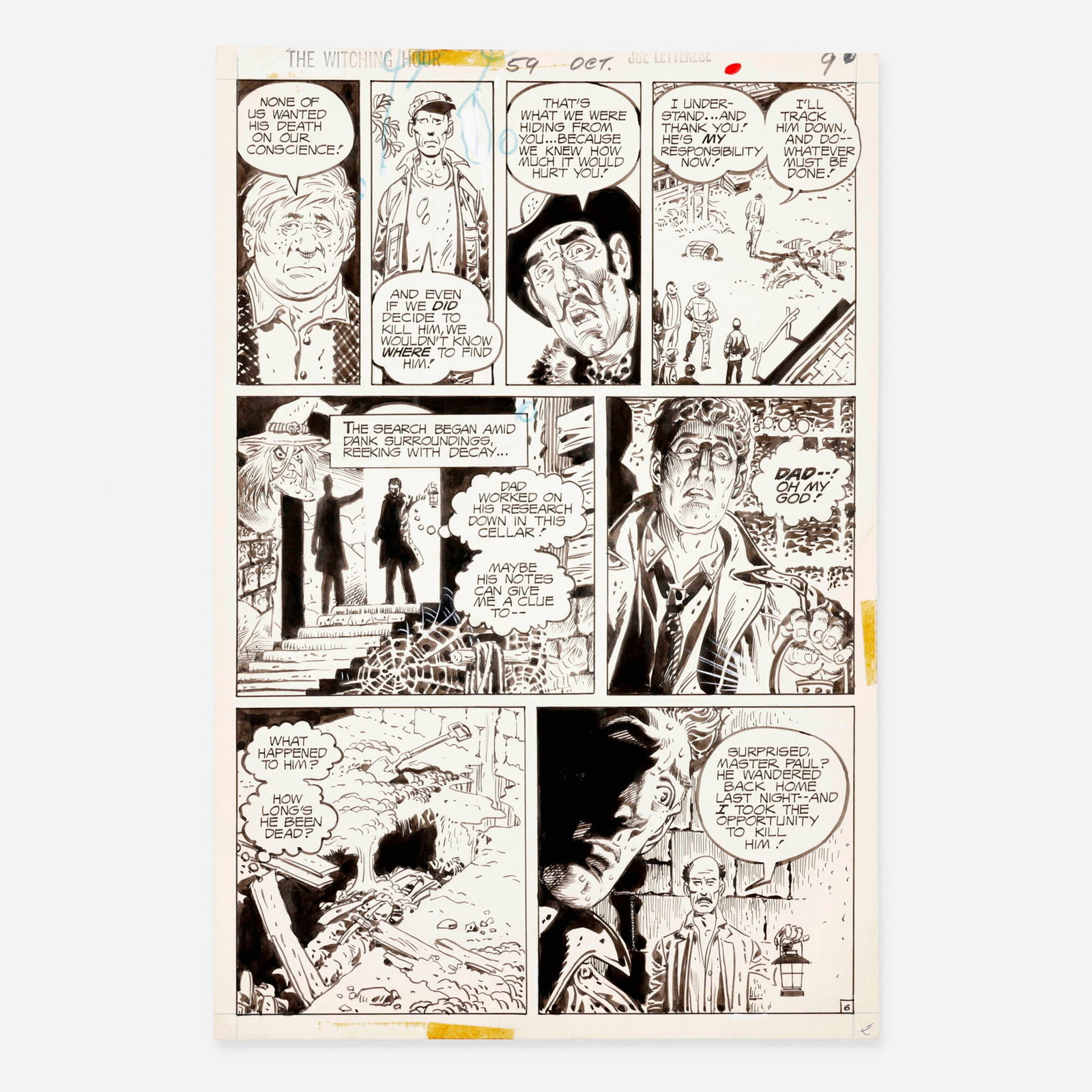 Ruben Yandoc, The Witching Hour #59 Story Page 9 Original Art (DC Comics, 1975) (1 of 1)