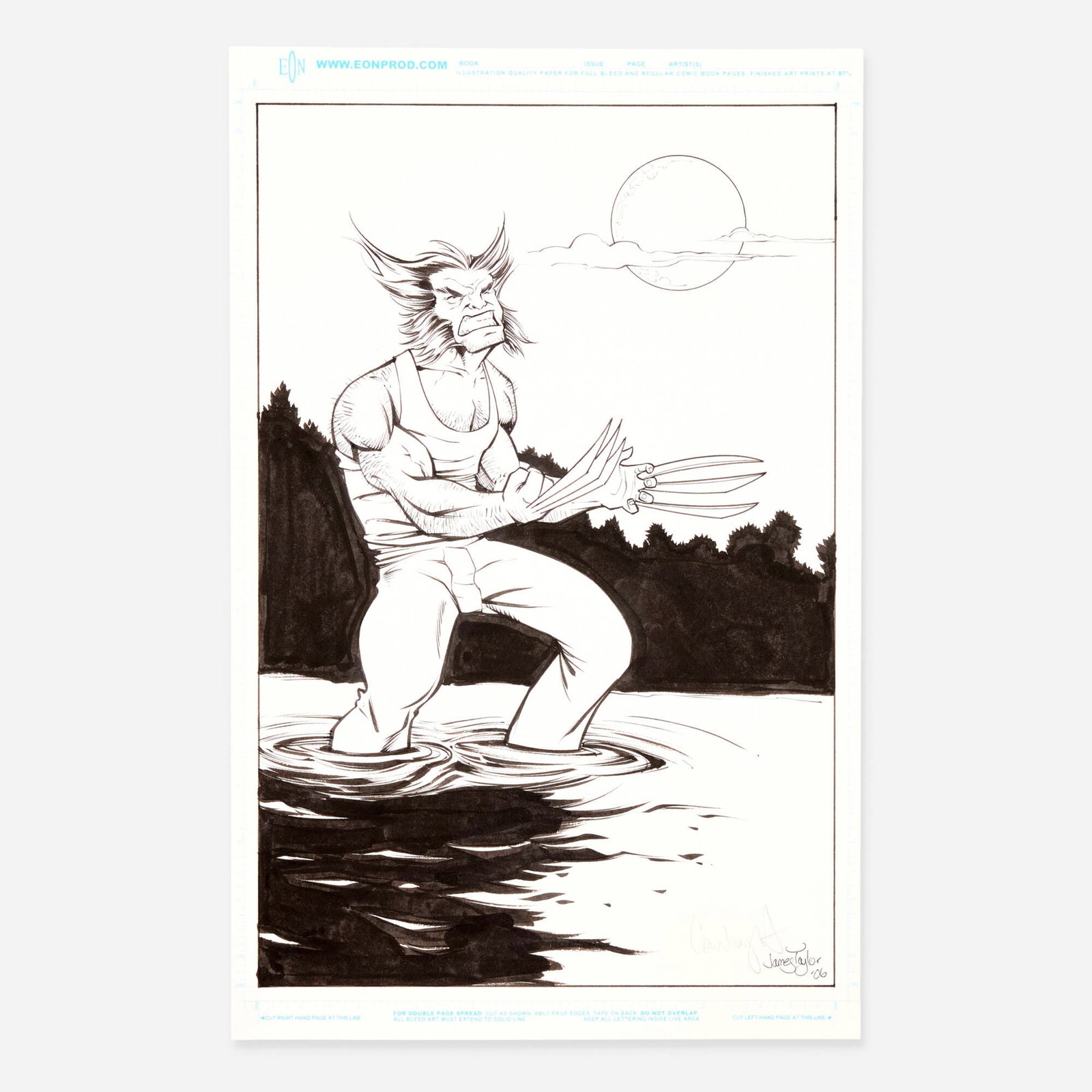 Courtney Huddleston and James Taylor, Wolverine Illustration Original Art (2006) (1 of 1)