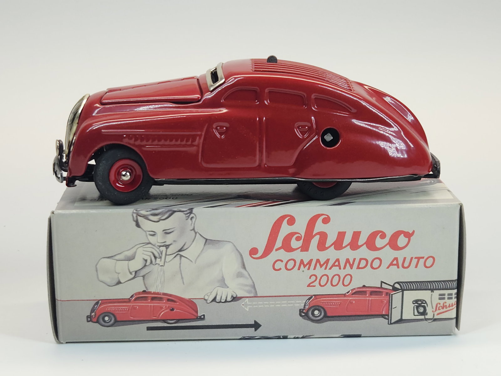 SCHUCO COMMAND CAR 2000 WIND UP CAR W/ BOX (1 of 4)
