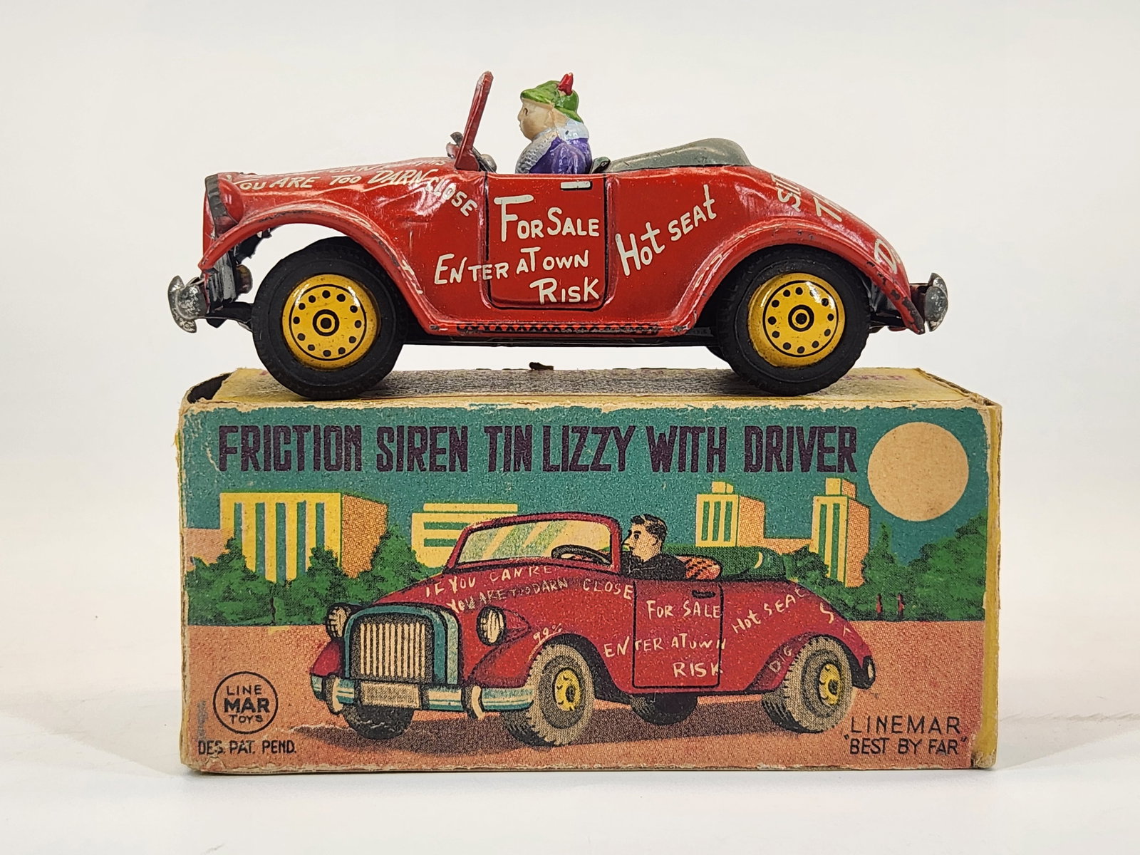 LINE MAR FRICTION TIN LIZZY W/ DRIVER IN BOX (1 of 4)