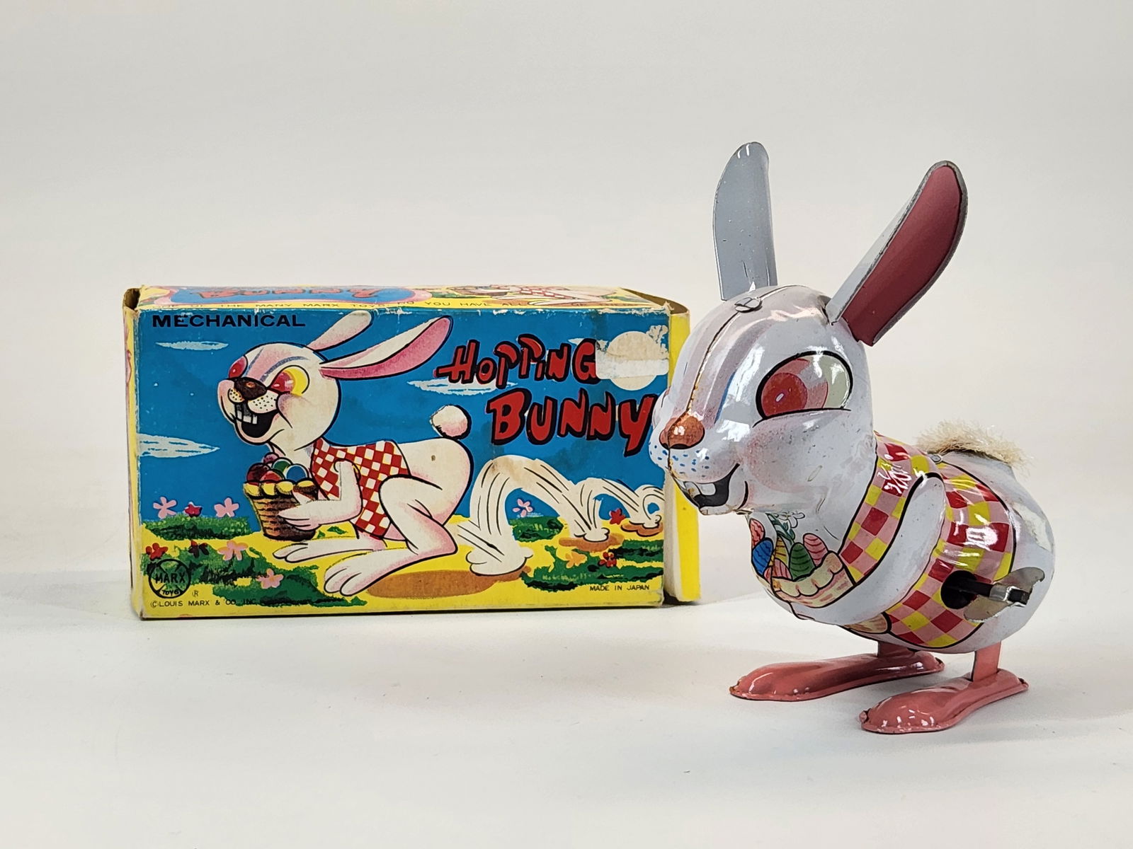 MARX TIN WIND UP HOPPING BUNNY W/ BOX (1 of 3)
