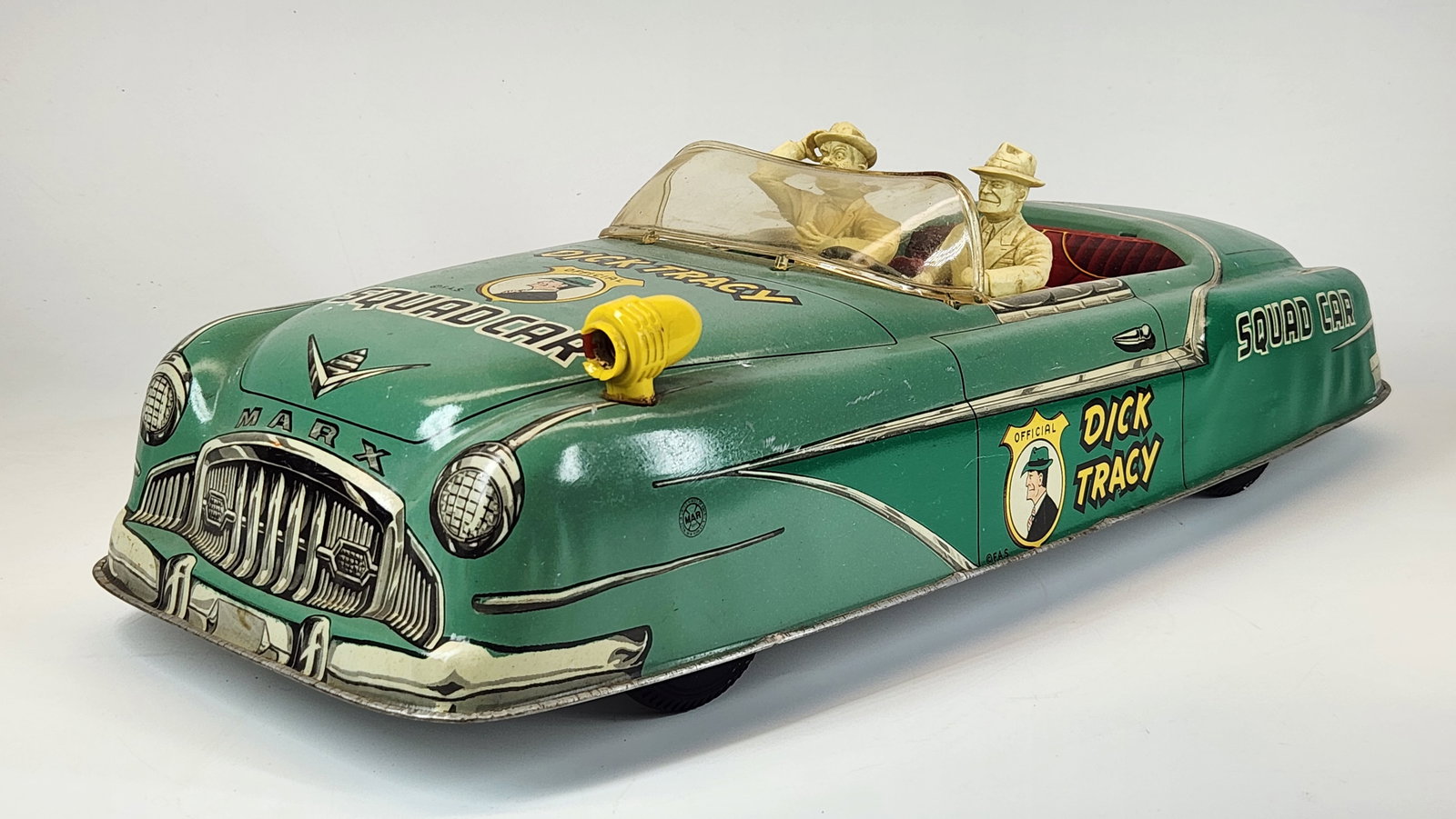 LARGE MARX DICK TRACY TIN FRICTION SQUAD CAR (1 of 4)