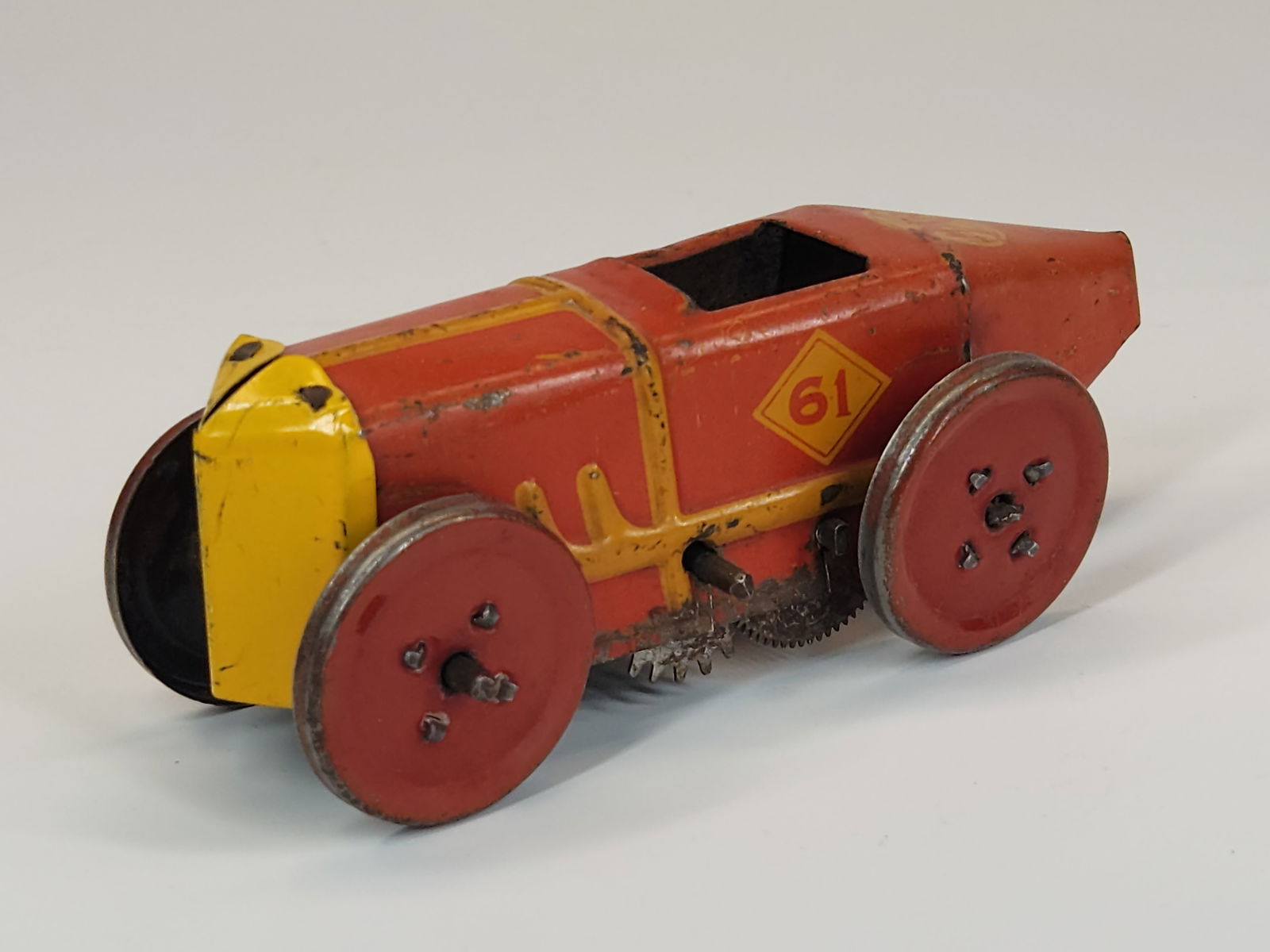 MARX TIN LITHO WIND UP MIDGET RACE CAR NO. 61 (1 of 4)