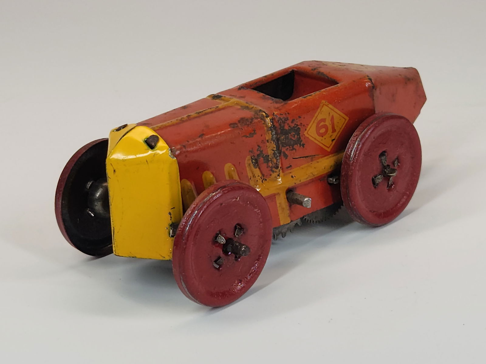 MARX TIN LITHO WIND UP MIDGET RACE CAR NO. 62 (1 of 4)