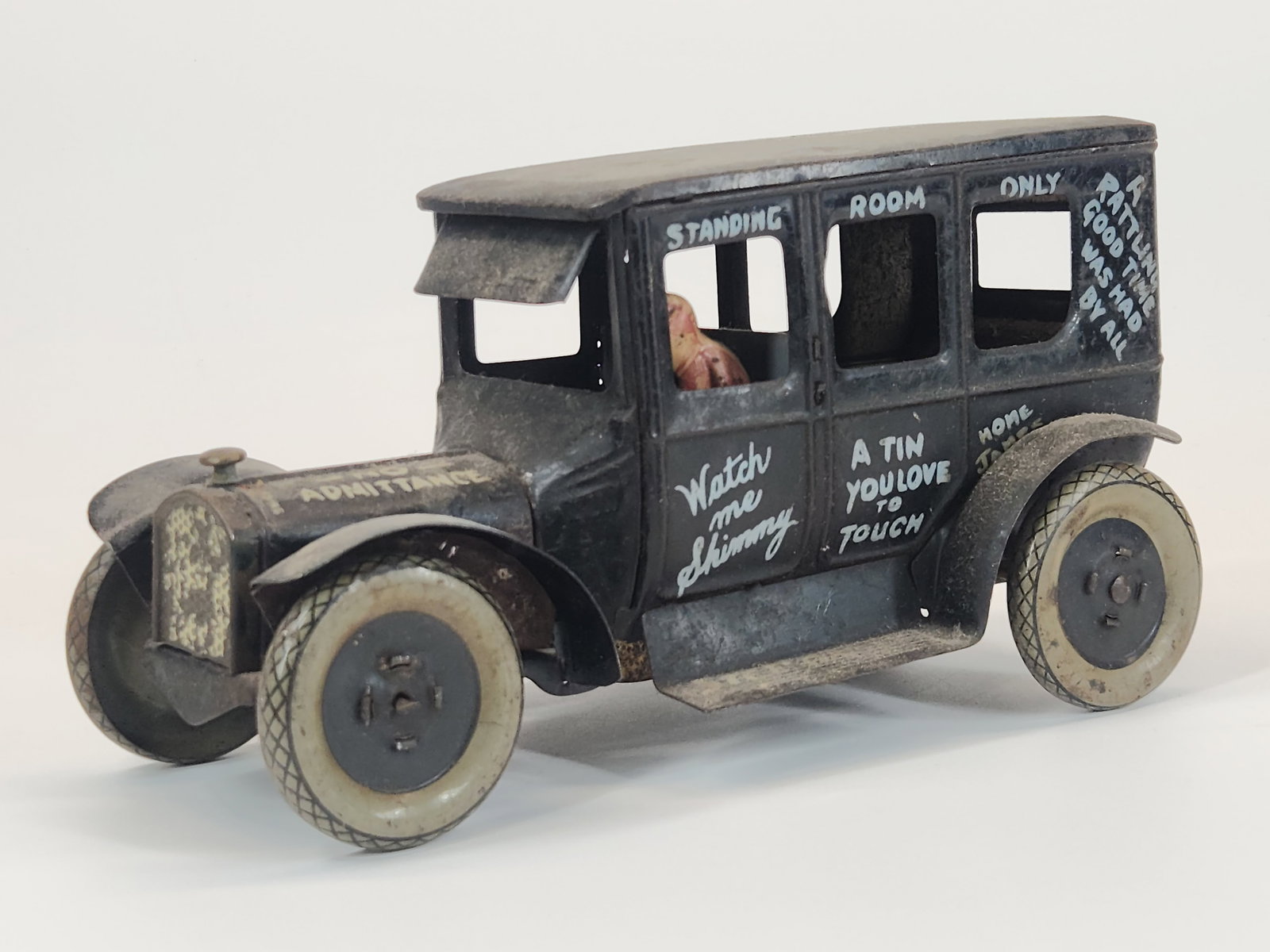 STRAUSS TIN WIND UP LEAPING LENA DIZZIE LIZZIE (1 of 5)