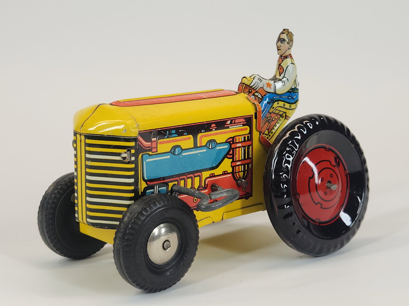 MARX TIN LITHO WIND UP FARM TRACTOR (1 of 4)