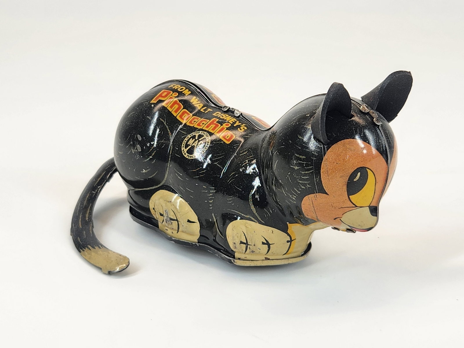 MARX TIN WIND UP FIGARO CAT PINOCCHIO (1 of 4)
