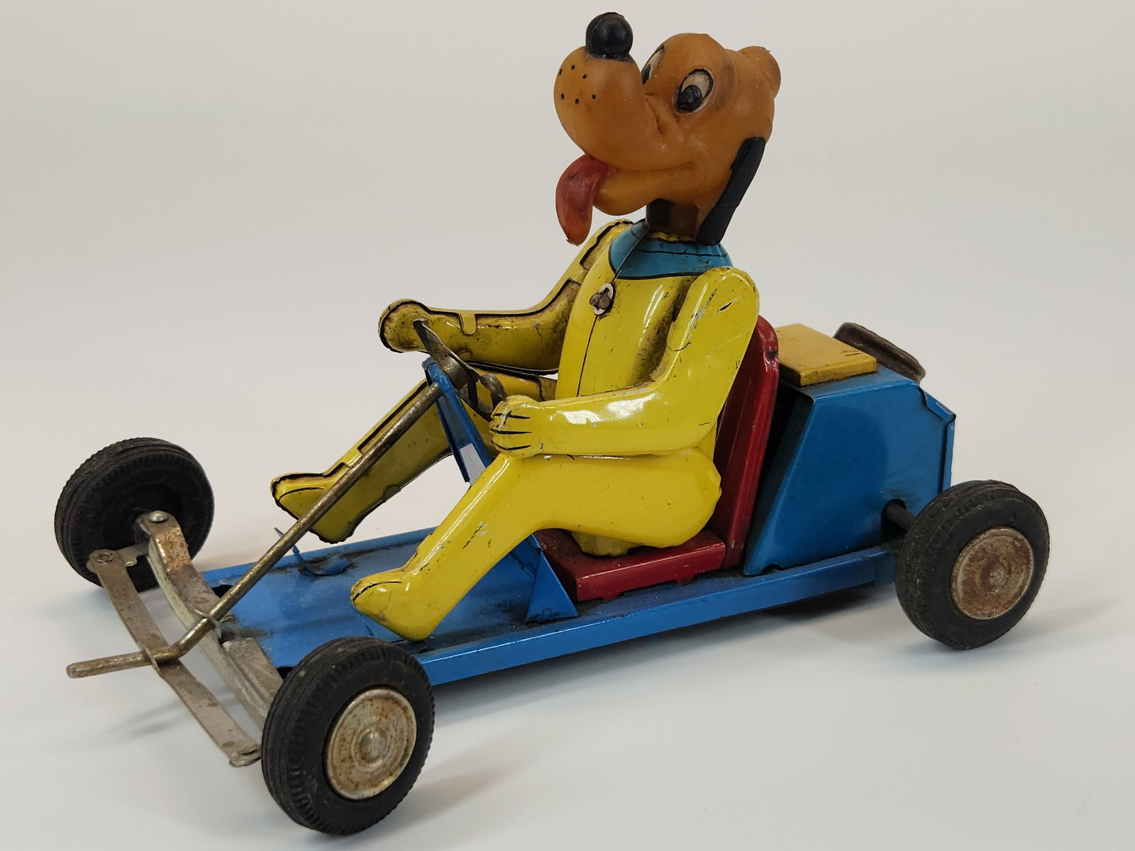 LINEMAR TIN FRICTION DISNEY PLUTO GO KART (1 of 4)