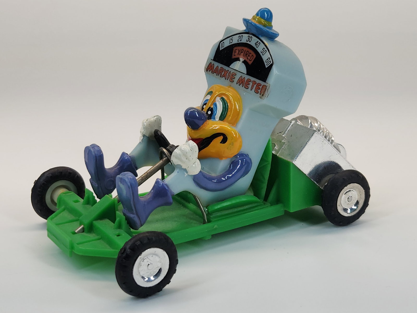 MARX PLASTIC FRICTION MARXIE METER KART: REMAINS IN GOOD CLEAN WORKING CONDITION.