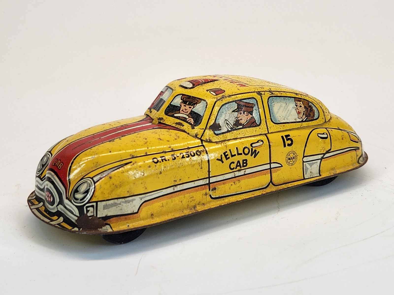 MARX TIN WIND UP YELLOW CAB CO. (1 of 4)