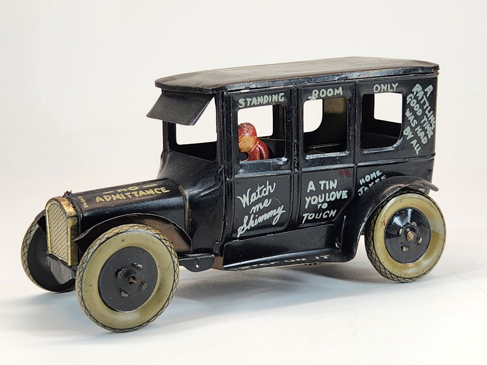 STRAUSS TIN LITHO WIND UP LEAPING LUNA DIZZIE LIZZIE (1 of 4)