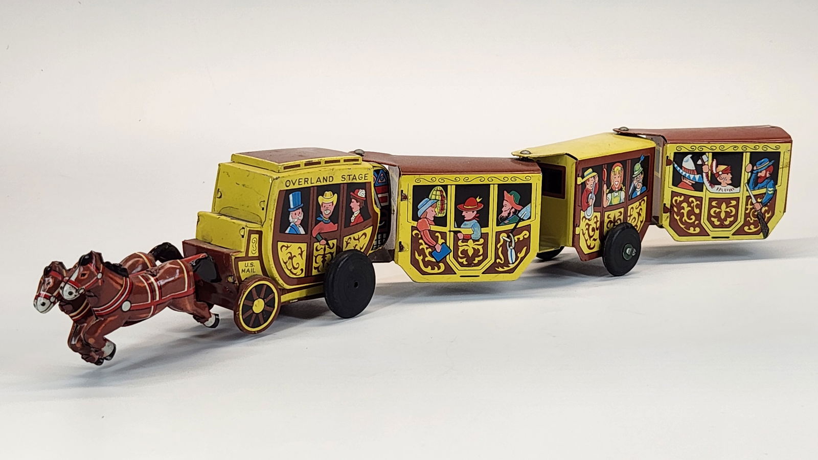 LINE MAR TIN LITHO OVERLAND STAGECOACH (1 of 5)